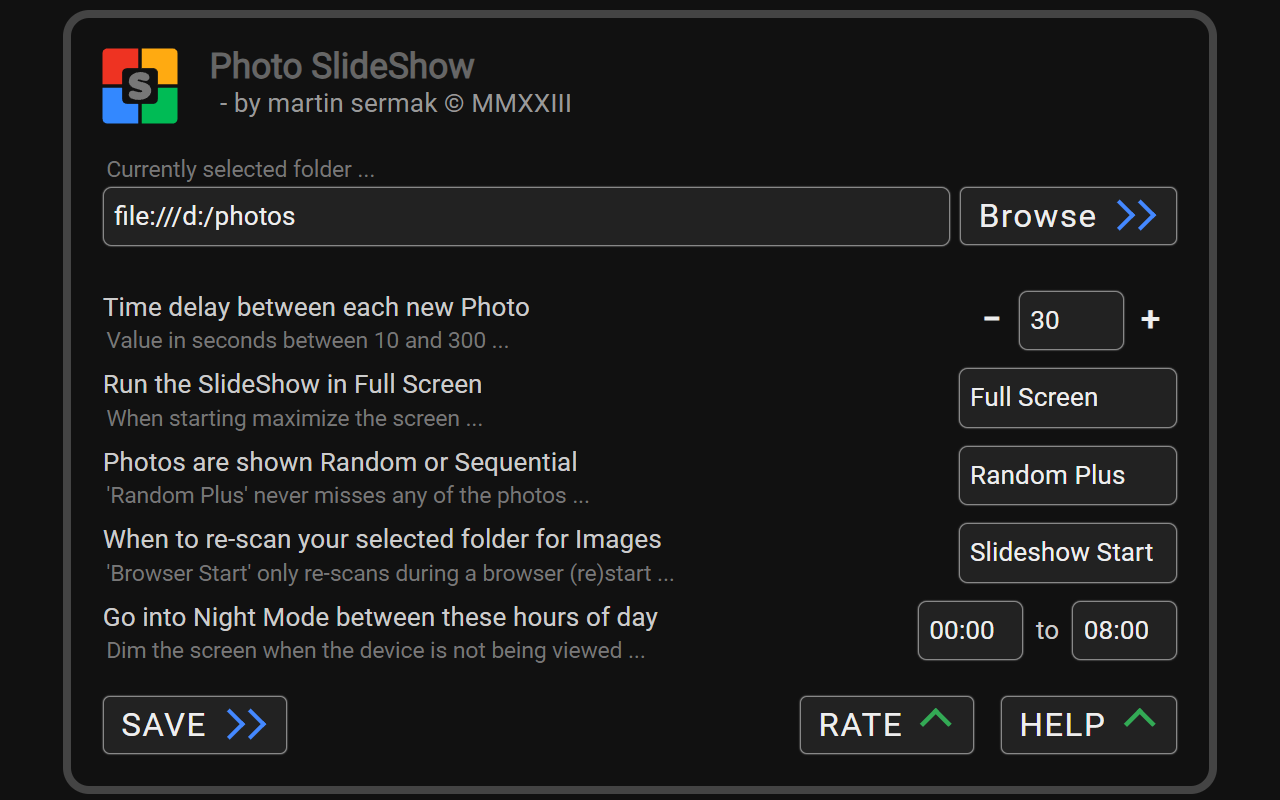 Photo SlideShow chrome谷歌浏览器插件_扩展第2张截图