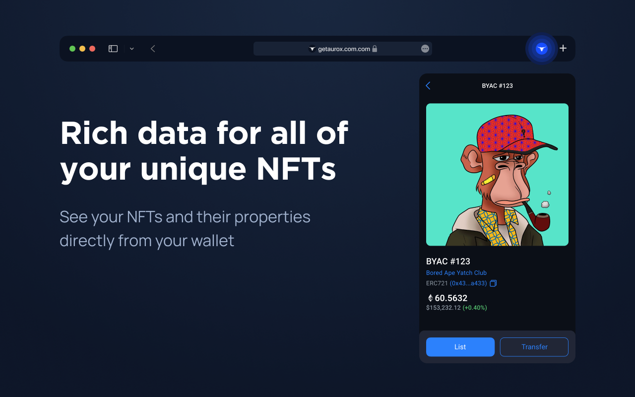 Aurox Wallet chrome谷歌浏览器插件_扩展第1张截图
