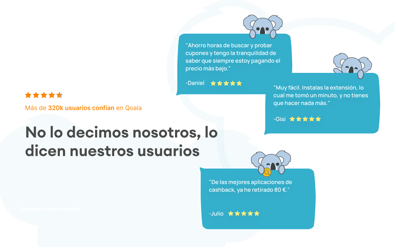 Qoala: Cashback y Cupones Automaticos chrome谷歌浏览器插件_扩展第1张截图