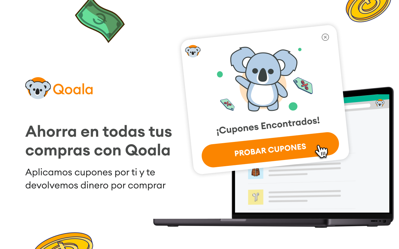 Qoala: Cashback y Cupones Automaticos chrome谷歌浏览器插件_扩展第3张截图