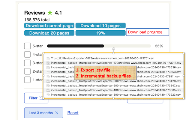 Trustpilot Reviews Exporter chrome谷歌浏览器插件_扩展第2张截图