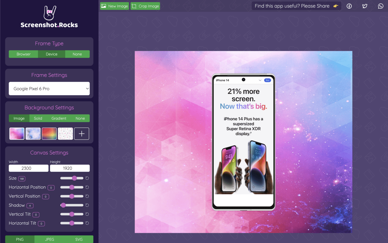 Screenshot.rocks: One-click screenshot capture and design mockups chrome谷歌浏览器插件_扩展第3张截图