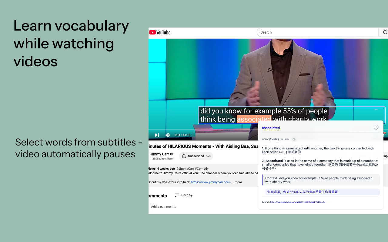 English Vocabulary Builder chrome谷歌浏览器插件_扩展第2张截图