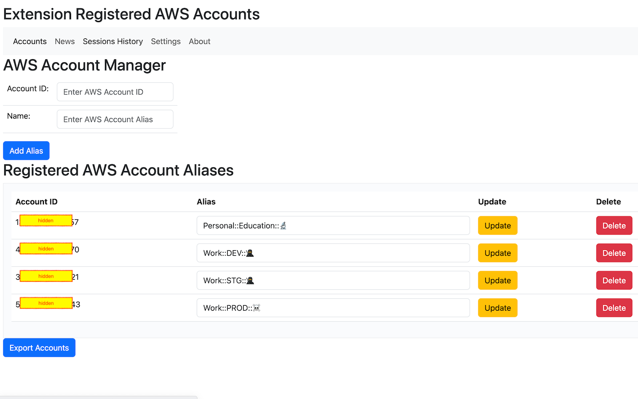 AWS Console Bar chrome谷歌浏览器插件_扩展第3张截图