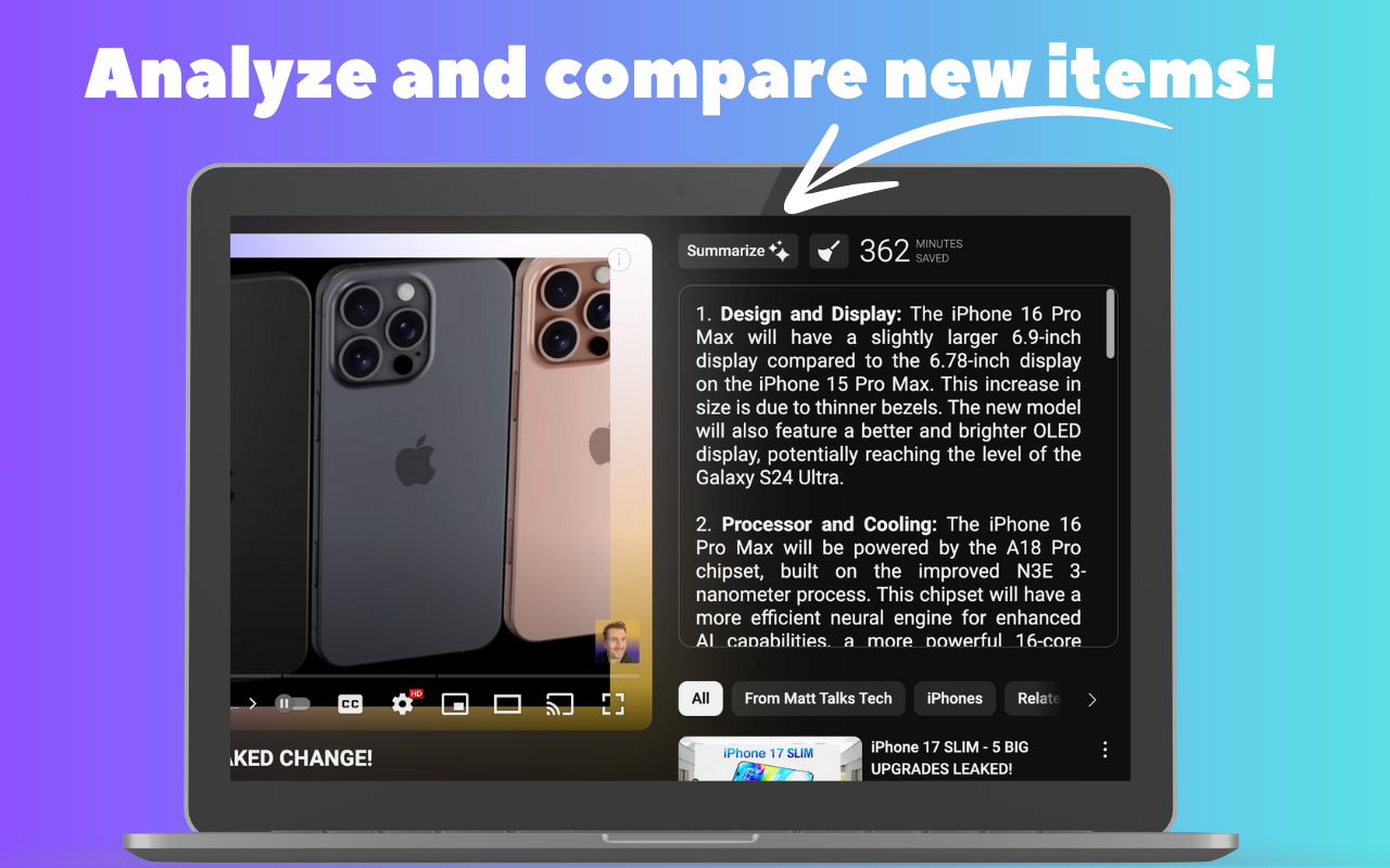 YouTube Summary AI with Gemini chrome谷歌浏览器插件_扩展第1张截图