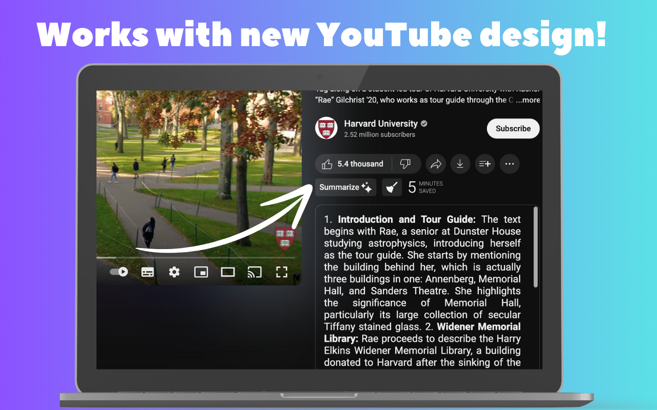 YouTube Summary AI with Gemini chrome谷歌浏览器插件_扩展第4张截图