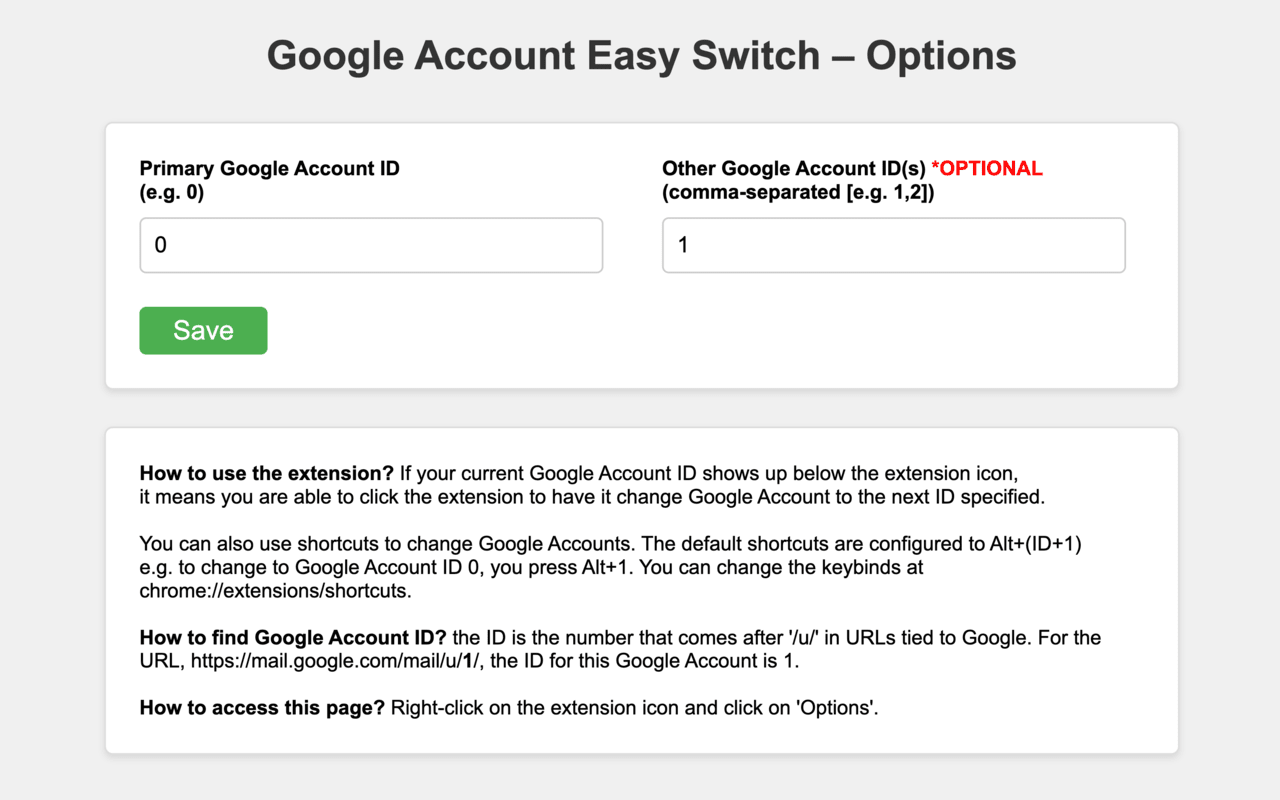 Google Account Easy Switch chrome谷歌浏览器插件_扩展第2张截图