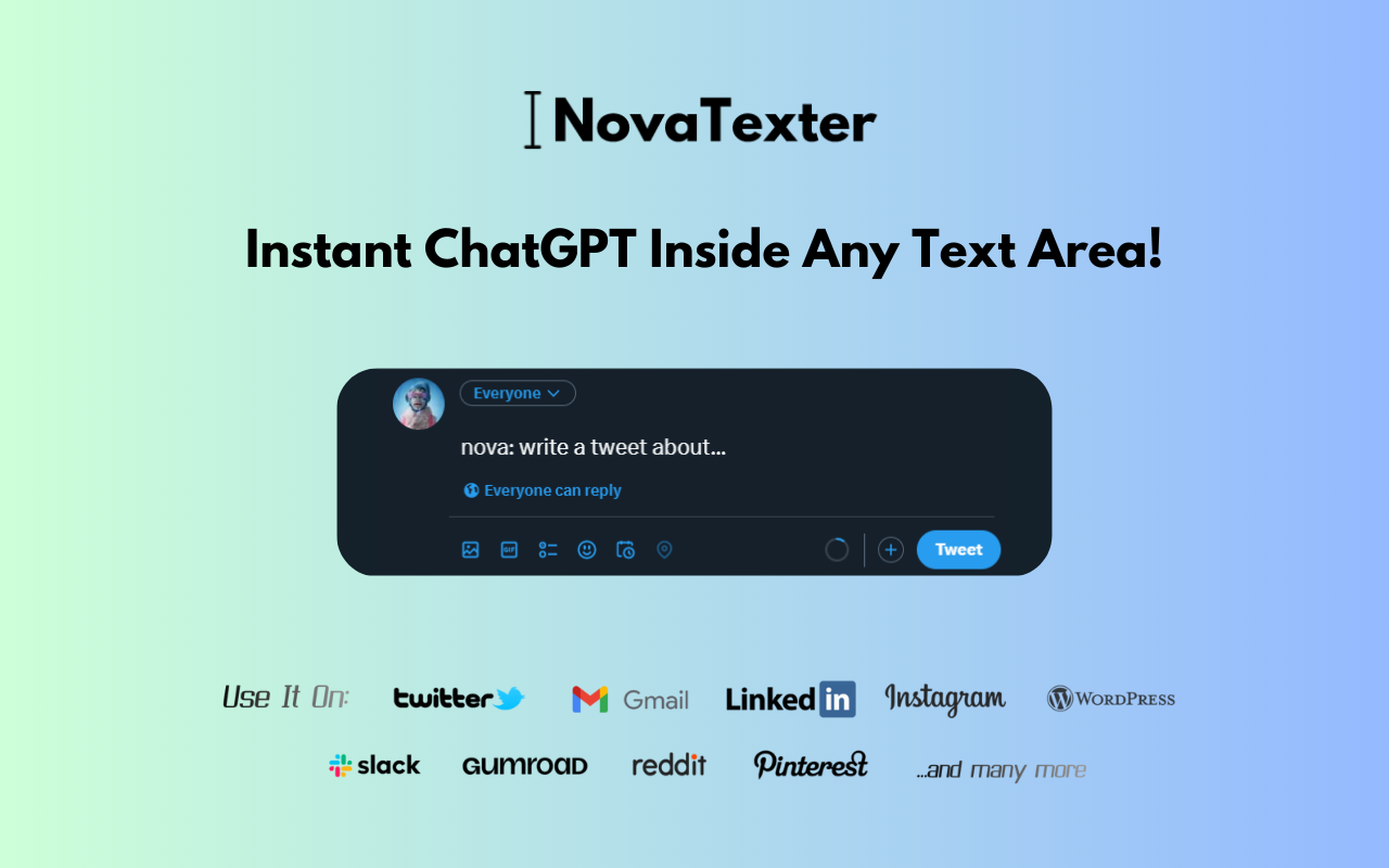 NovaTexter - Chat GPT Chrome Extension chrome谷歌浏览器插件_扩展第3张截图