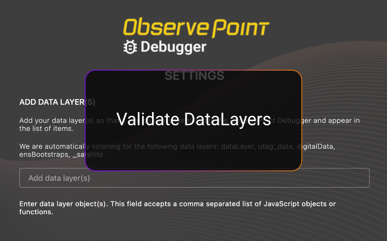 ObservePoint Debugger chrome谷歌浏览器插件_扩展第1张截图