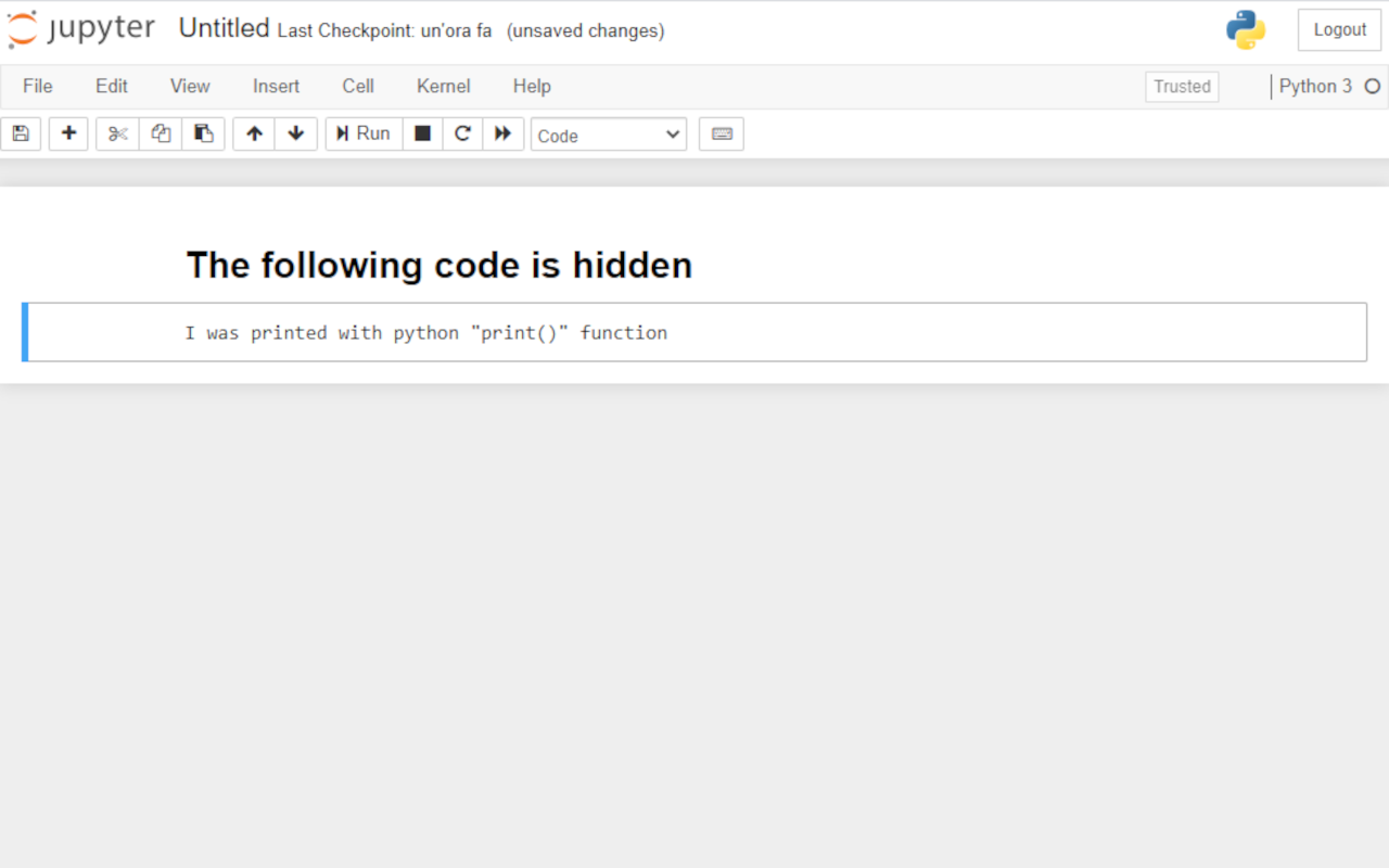 Jupyter code toggler chrome谷歌浏览器插件_扩展第1张截图