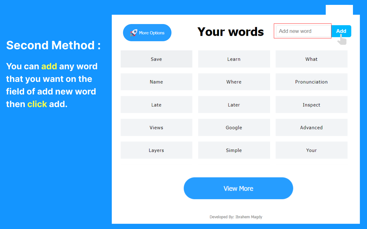 myVocabs: Save Words and Expand Your Vocabulary Effortlessly chrome谷歌浏览器插件_扩展第1张截图