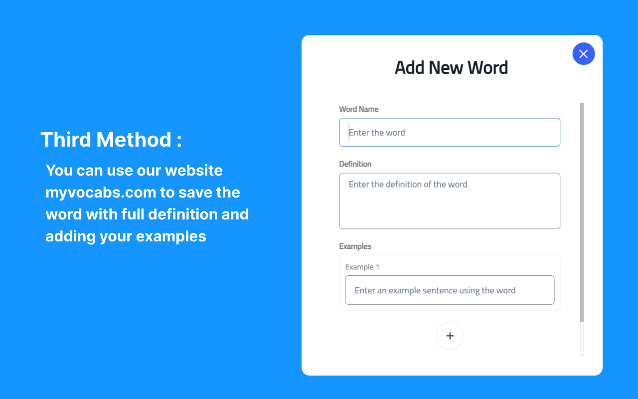 myVocabs: Save Words and Expand Your Vocabulary Effortlessly chrome谷歌浏览器插件_扩展第2张截图
