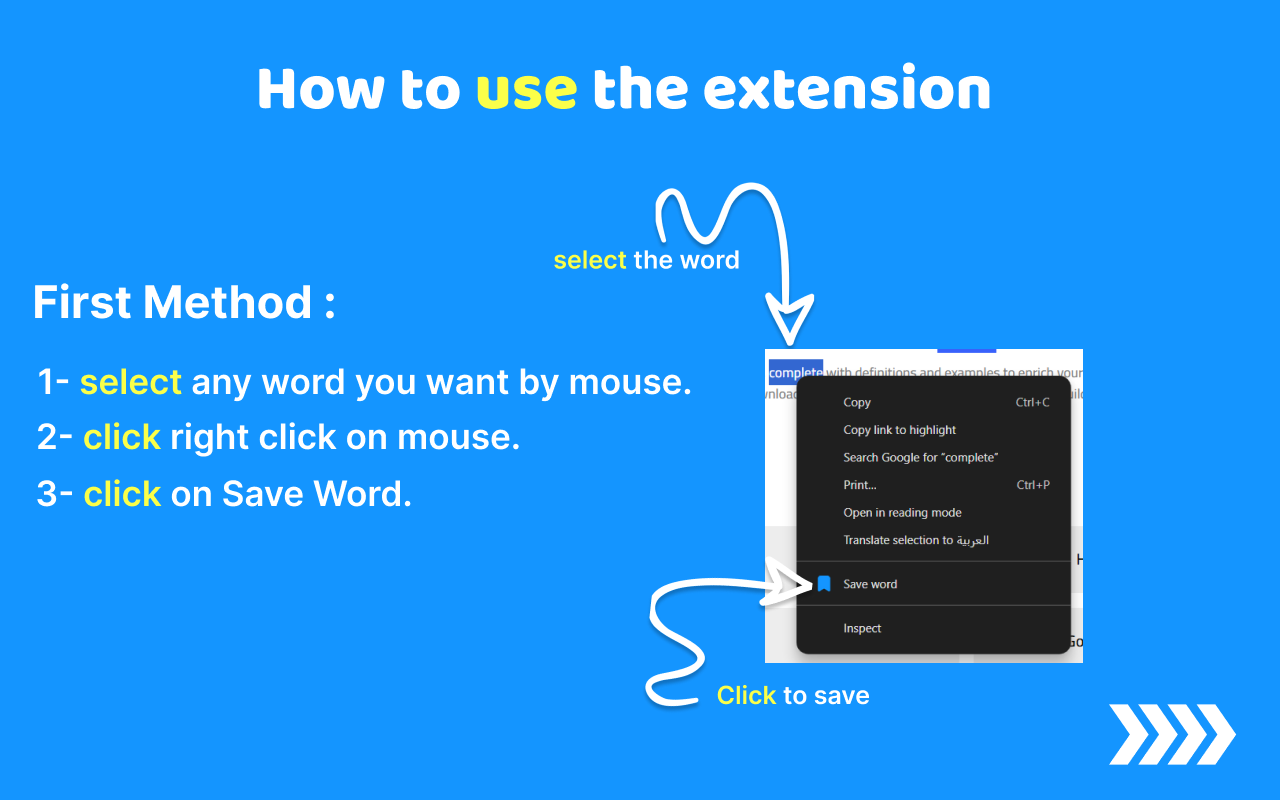 myVocabs: Save Words and Expand Your Vocabulary Effortlessly chrome谷歌浏览器插件_扩展第4张截图