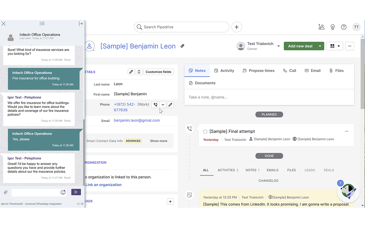 TimelinesAI - universal integration chrome谷歌浏览器插件_扩展第4张截图