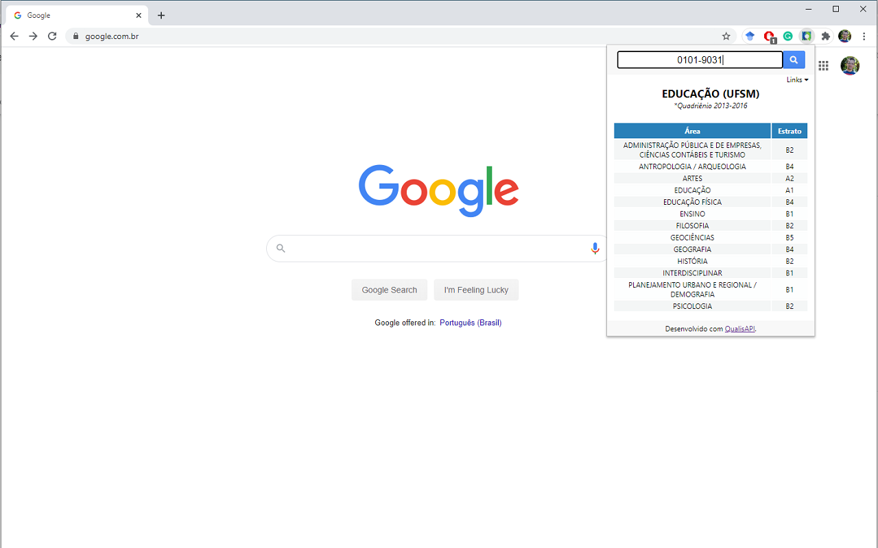 ChromeQualis3 chrome谷歌浏览器插件_扩展第1张截图