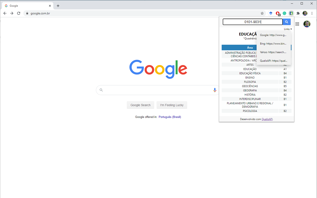 ChromeQualis3 chrome谷歌浏览器插件_扩展第2张截图