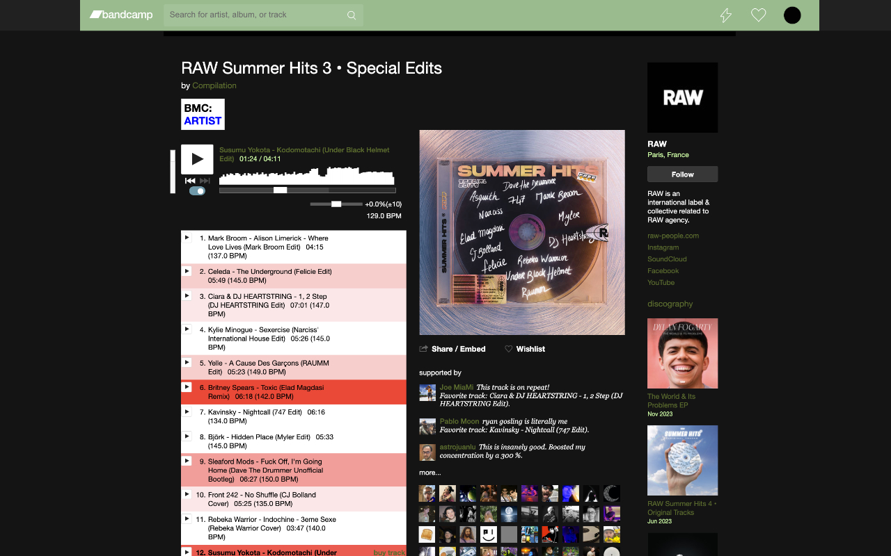 POWERDIGGER for Bandcamp chrome谷歌浏览器插件_扩展第2张截图