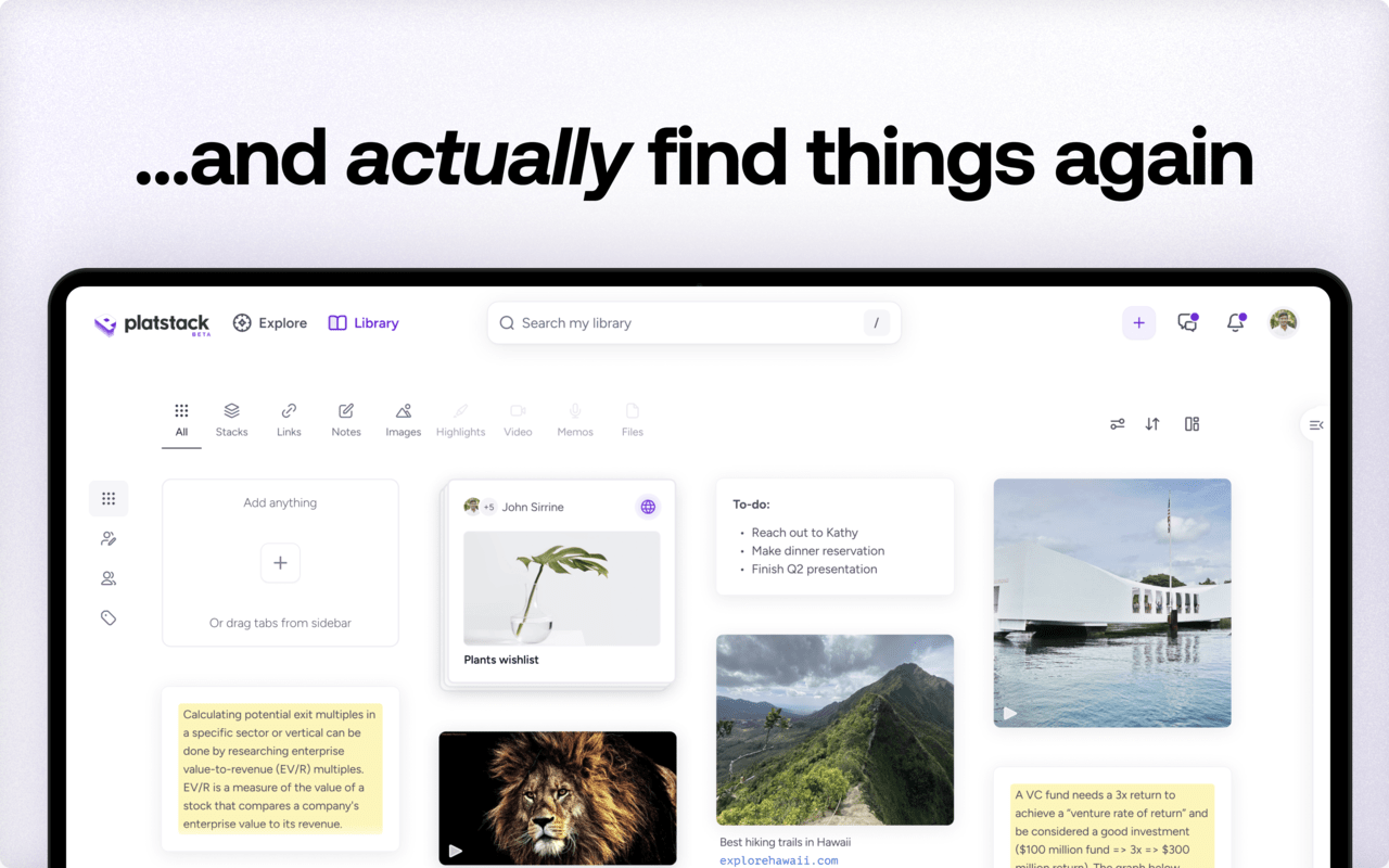 Platstack: The Save button for the internet chrome谷歌浏览器插件_扩展第2张截图