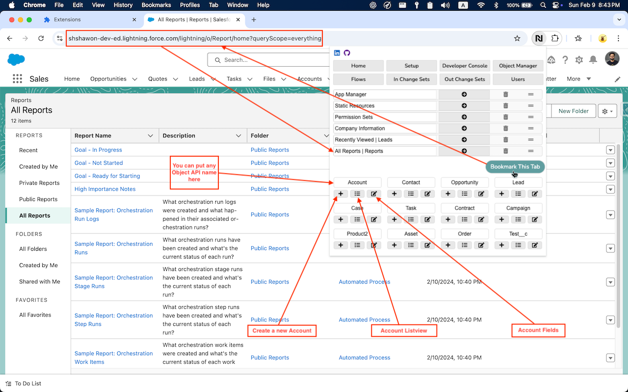 Salesforce Easy Navigator chrome谷歌浏览器插件_扩展第4张截图