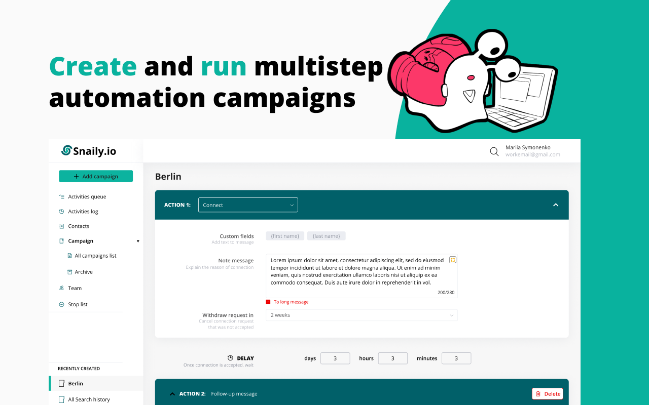 Snaily for LinkedIn™ Auto Connect chrome谷歌浏览器插件_扩展第2张截图