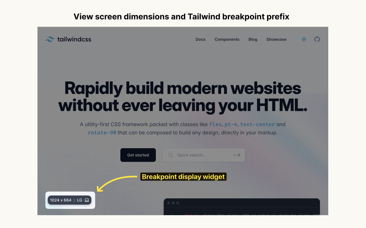 Tailwind responsive breakpoint display chrome谷歌浏览器插件_扩展第3张截图