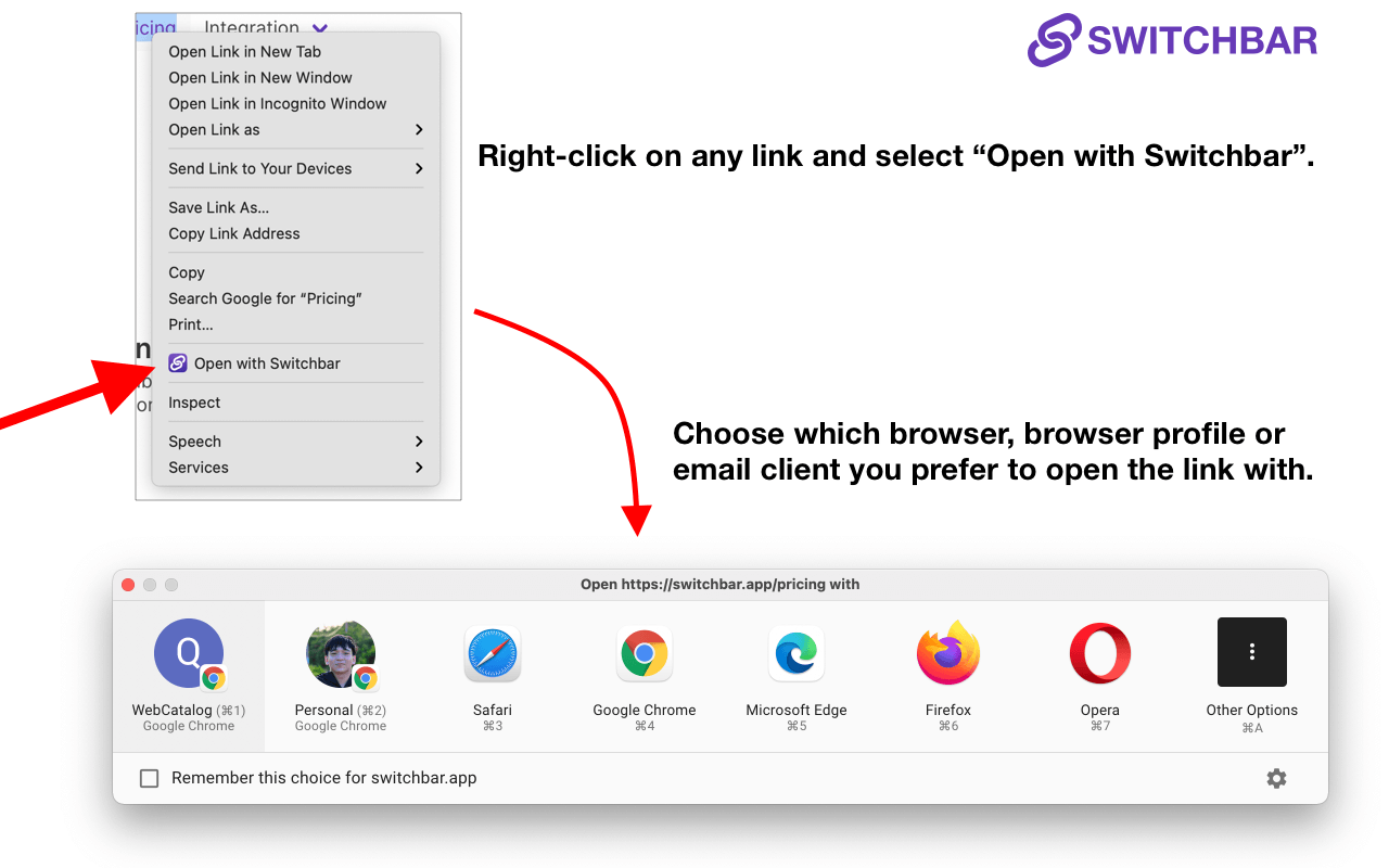 Open with Switchbar chrome谷歌浏览器插件_扩展第1张截图