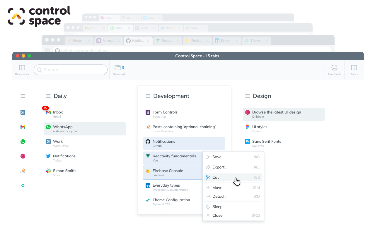 Control Space chrome谷歌浏览器插件_扩展第1张截图
