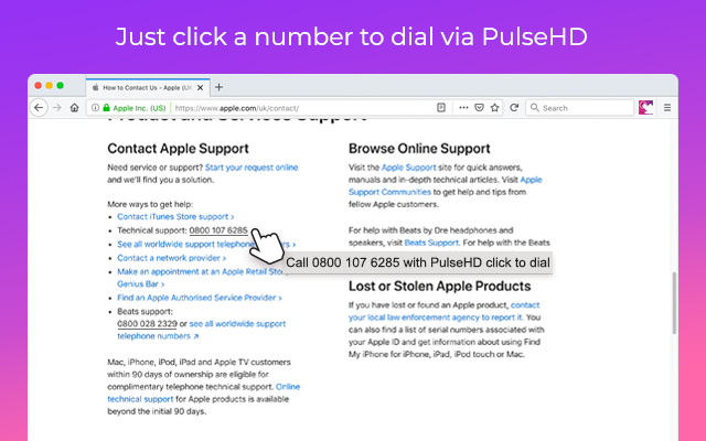PulseHD Click to Dial chrome谷歌浏览器插件_扩展第2张截图