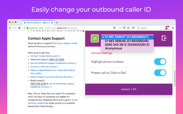 PulseHD Click to Dial chrome谷歌浏览器插件_扩展第4张截图