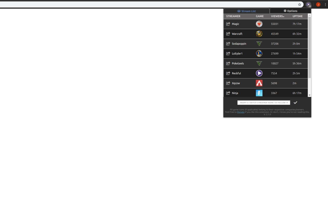 NowStreaming - Twitch chrome谷歌浏览器插件_扩展第2张截图