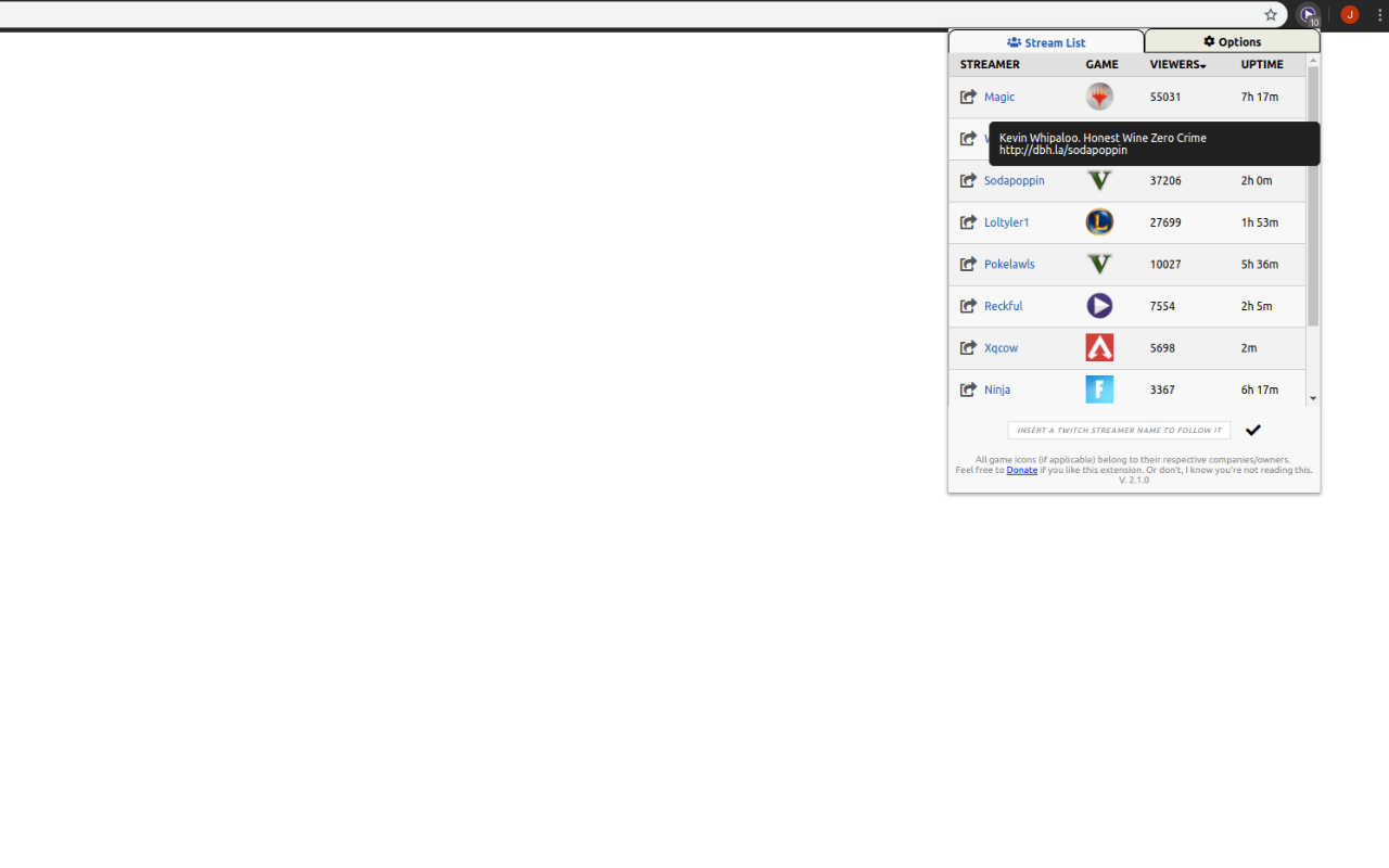NowStreaming - Twitch chrome谷歌浏览器插件_扩展第3张截图
