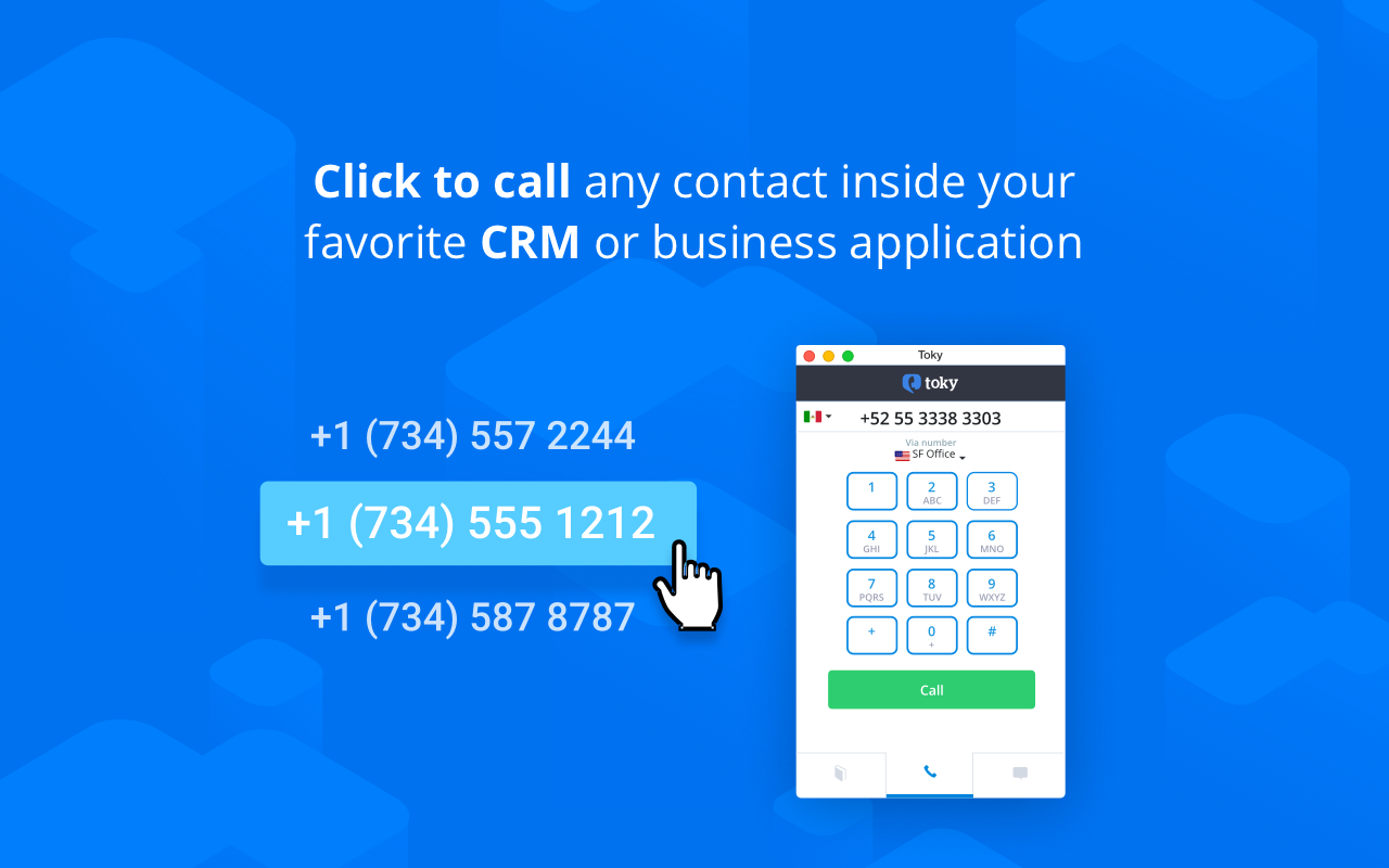 Toky Click to Call chrome谷歌浏览器插件_扩展第3张截图