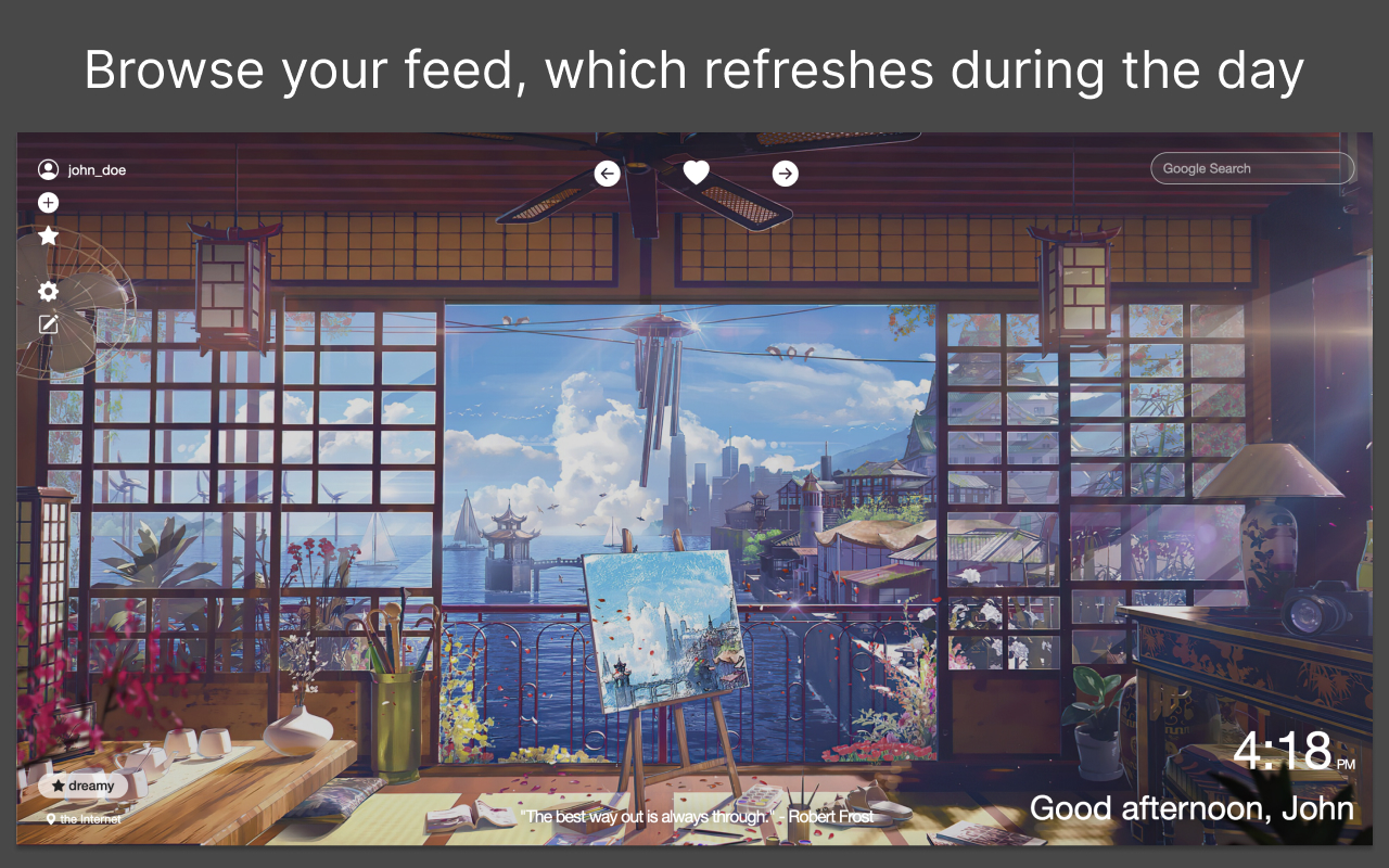 Dreamy - Anime HD New Tab Sharing App chrome谷歌浏览器插件_扩展第3张截图