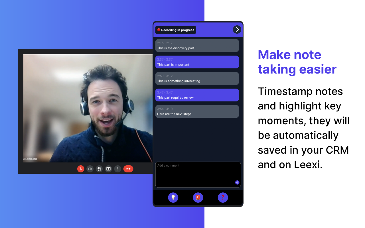 Leexi - Google Meet recording chrome谷歌浏览器插件_扩展第2张截图