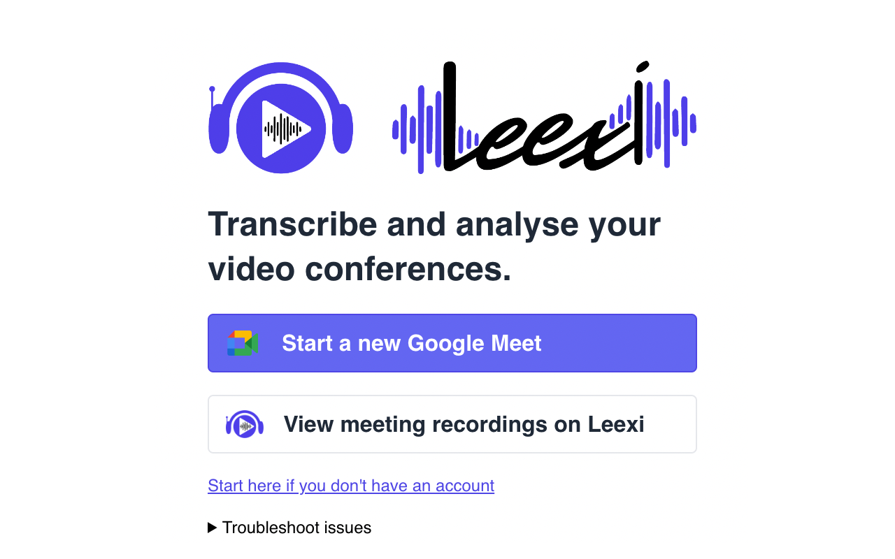 Leexi - Google Meet recording chrome谷歌浏览器插件_扩展第3张截图