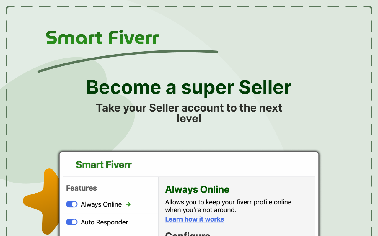 Smart Fiverr: Improve your fiverr seller account chrome谷歌浏览器插件_扩展第2张截图