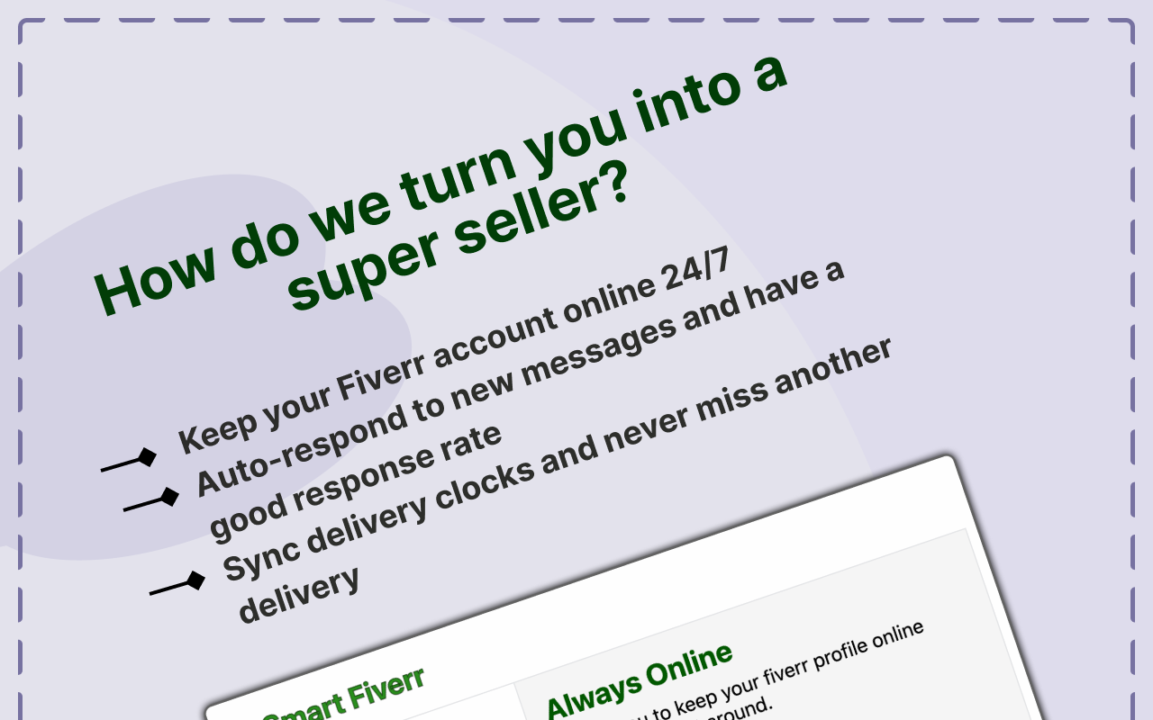 Smart Fiverr: Improve your fiverr seller account chrome谷歌浏览器插件_扩展第4张截图