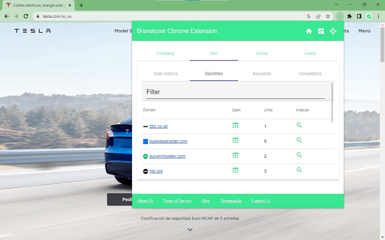 Branalyzer Brand's Instant Analyzer chrome谷歌浏览器插件_扩展第4张截图