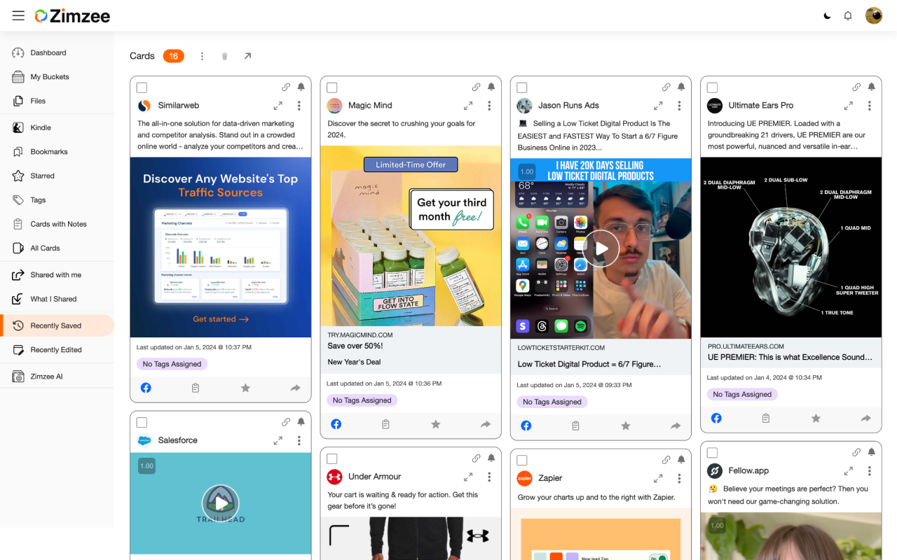 Zimzee - Save Anything In One Click chrome谷歌浏览器插件_扩展第3张截图