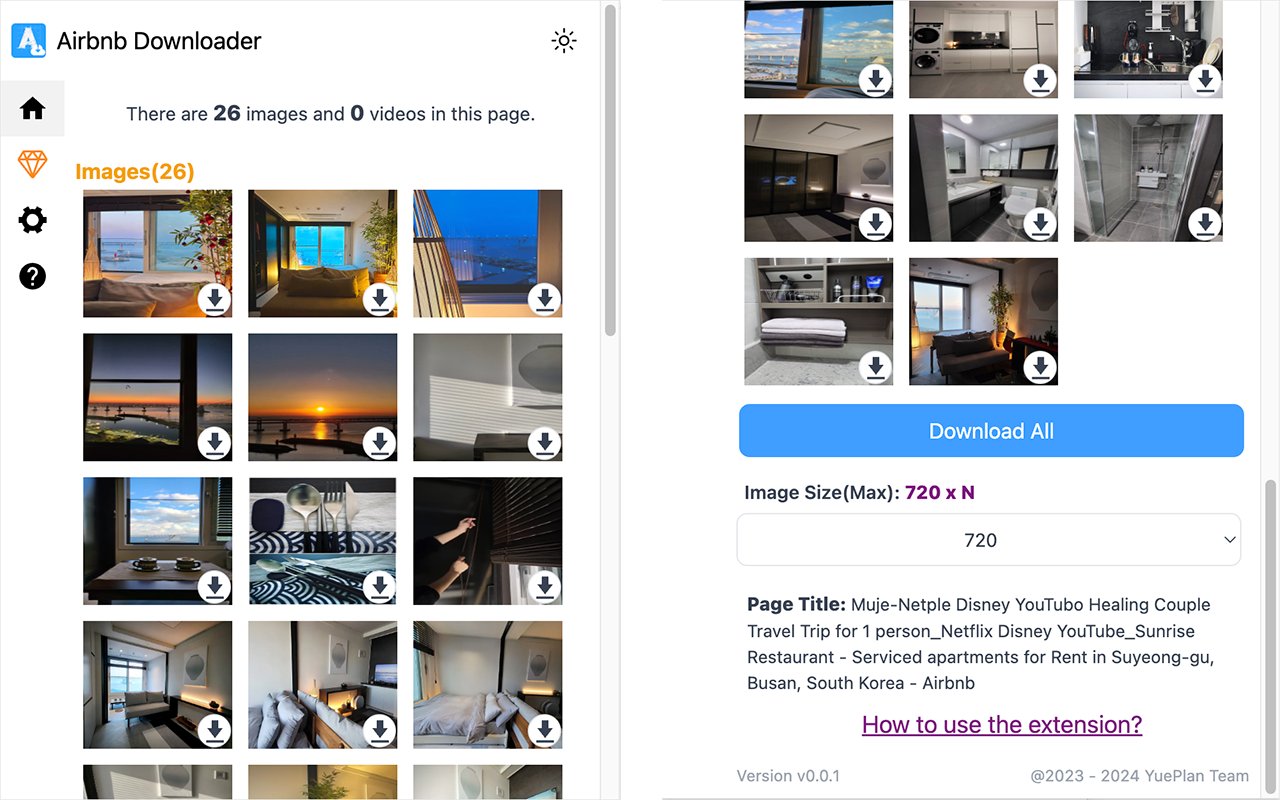Airbnb™ Downloader | Download images & videos chrome谷歌浏览器插件_扩展第1张截图