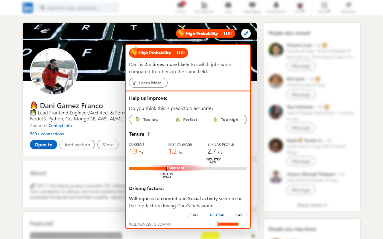 NextHop - LinkedIn Profile Insights (by Swyg) chrome谷歌浏览器插件_扩展第1张截图