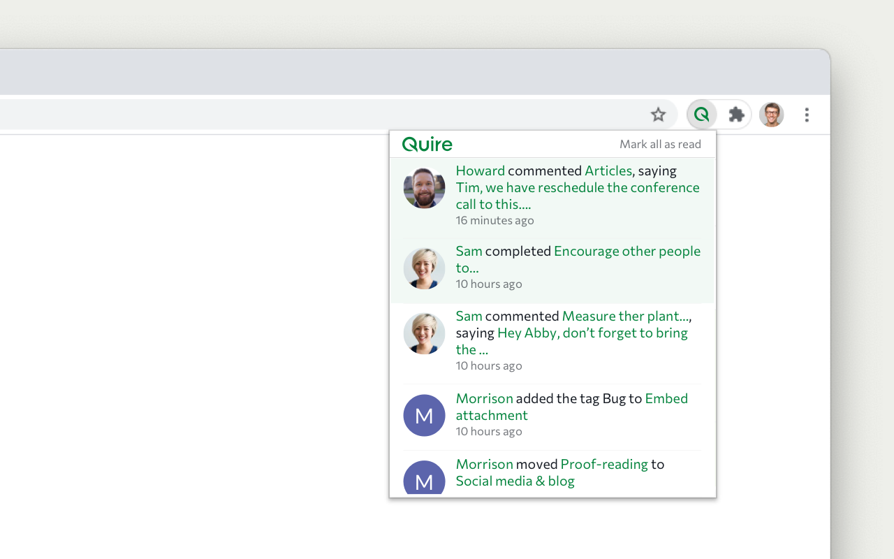 Quire chrome谷歌浏览器插件_扩展第1张截图