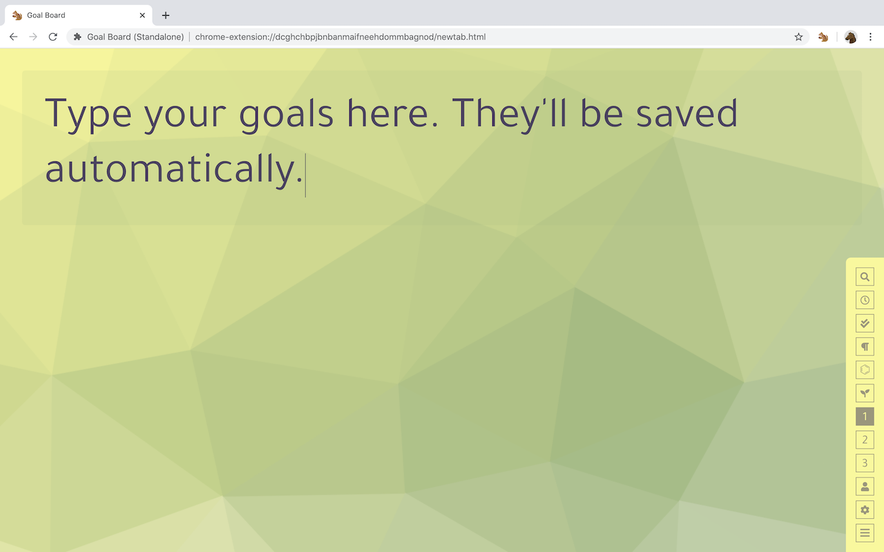 Goal Board chrome谷歌浏览器插件_扩展第1张截图