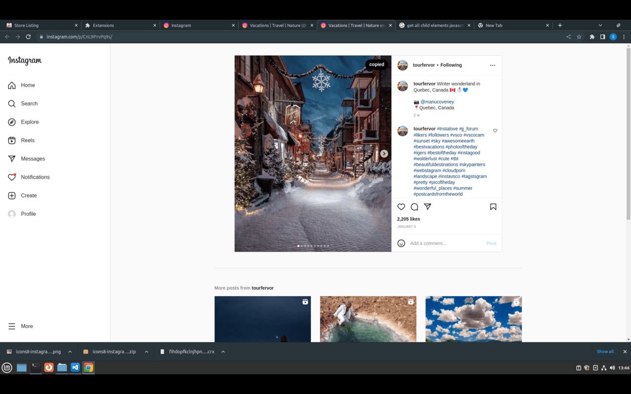 Image Copier For Instagram chrome谷歌浏览器插件_扩展第1张截图