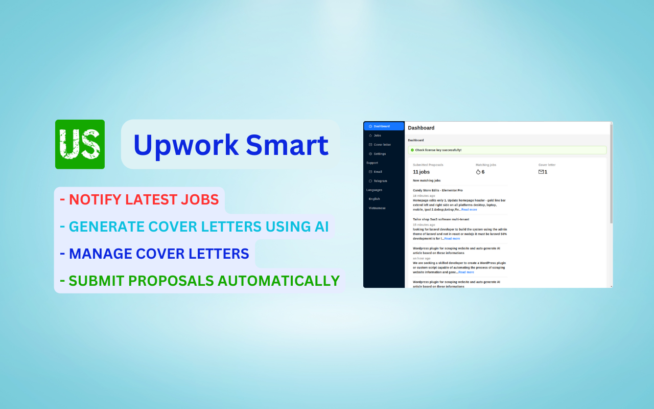 Upwork Smart - AI Assistant & Quick Apply Latest Jobs chrome谷歌浏览器插件_扩展第1张截图