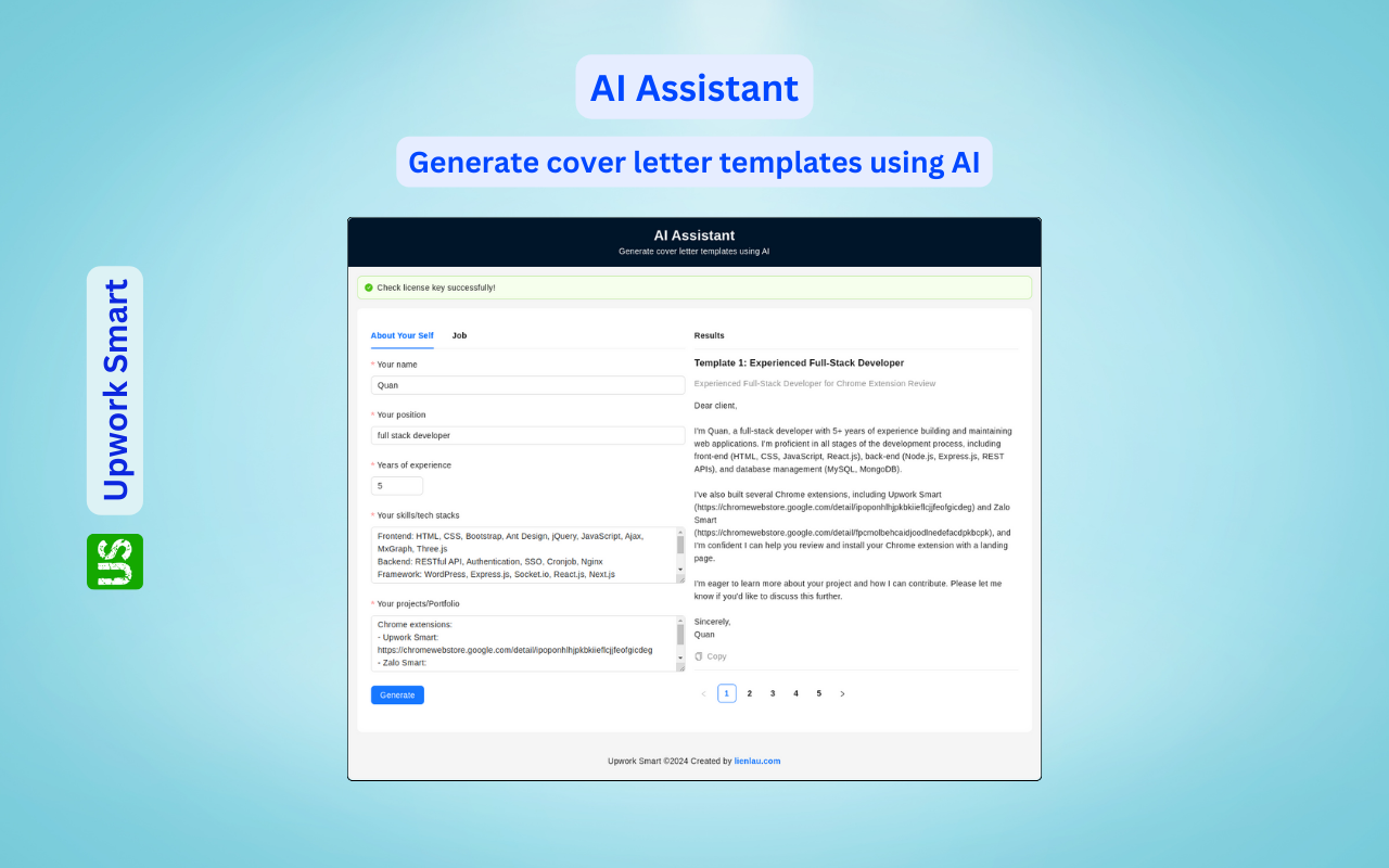 Upwork Smart - AI Assistant & Quick Apply Latest Jobs chrome谷歌浏览器插件_扩展第4张截图