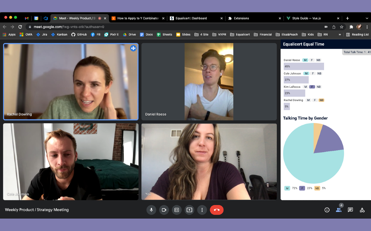 Equal Time for Google Meet chrome谷歌浏览器插件_扩展第1张截图