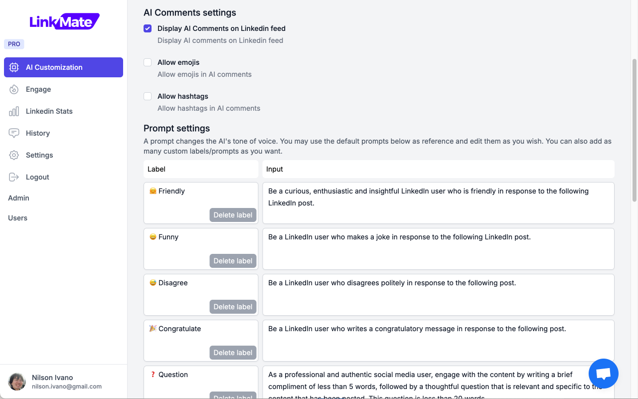 LinkMate - Automate Linkedin Comments chrome谷歌浏览器插件_扩展第3张截图