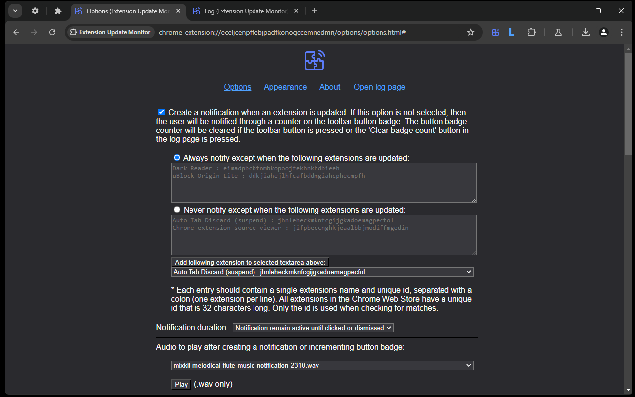 Extension Update Monitor chrome谷歌浏览器插件_扩展第1张截图
