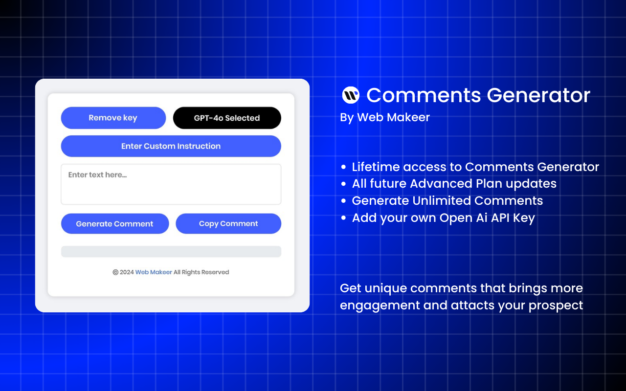 Comments Generator chrome谷歌浏览器插件_扩展第1张截图